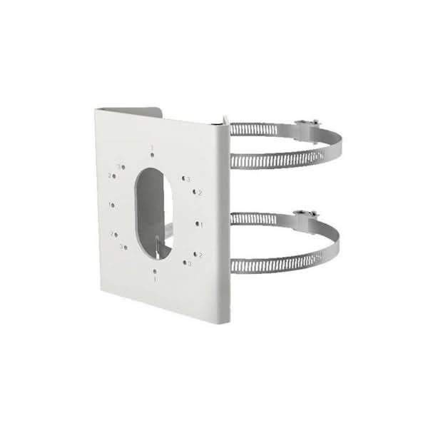Hikvision DS-1275ZJ-S-SUS, paalmontagebeugel met klemmen, klein model RVS