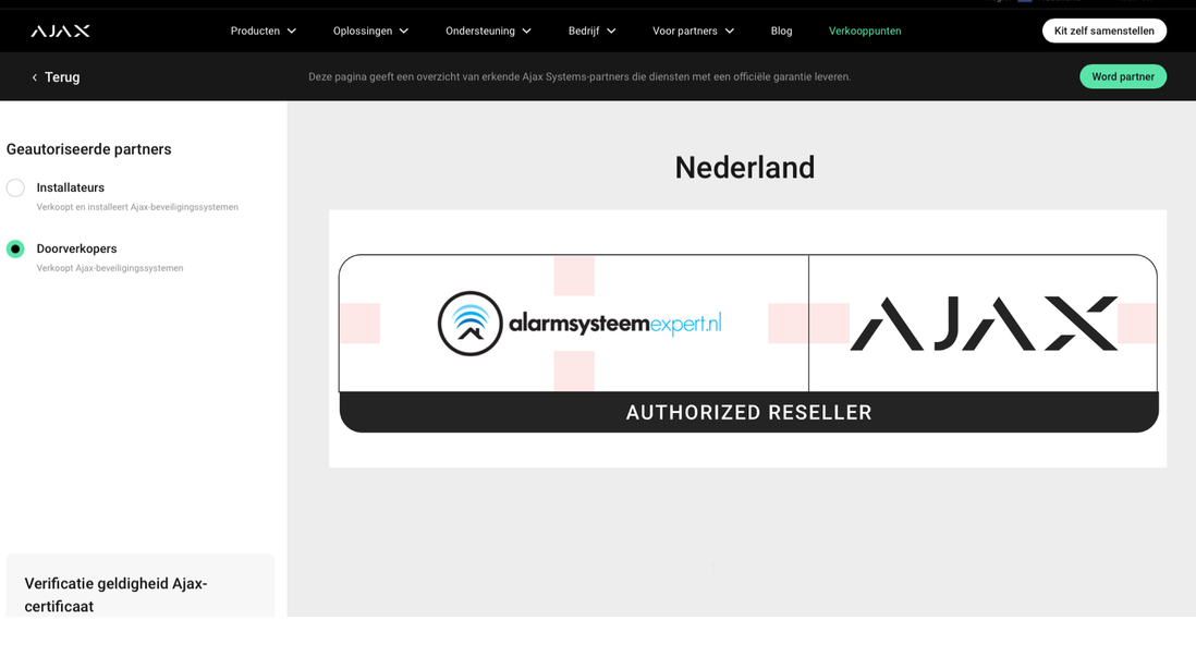 Ajax Systems KeyPad Draadloos