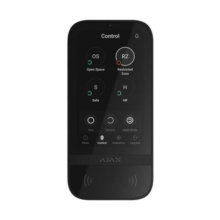 Ajax Systems KeyPad TouchScreen Zwart