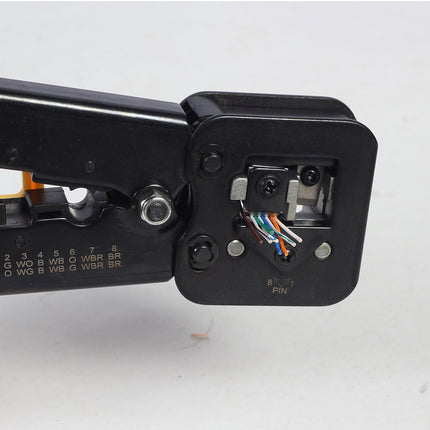 alarmsysteemexpert T-WC-05 Universele modulaire krimptang, RJ45 / RJ12 / RJ11 voor doorsteekconnectoren