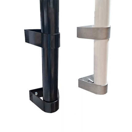 AlarmsysteemExpert.nl Cameramast 4 meter Ø 90mm met RVS muurbeugels