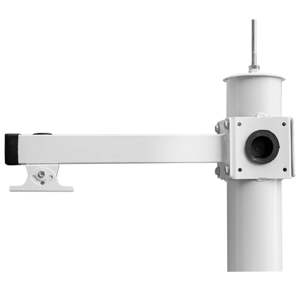 AlarmsysteemExpert.nl Cameramast 4.5m Wit, Gegalvaniseerd staal, Bliksemafleider