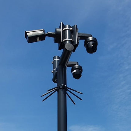 AlarmsysteemExpert.nl Cameramast T-stuk 70mm kleur zwart RAL9005
