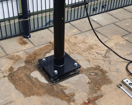AlarmsysteemExpert.nl Ronde cameramast met kantelanker 5 meter Ø 90mm
