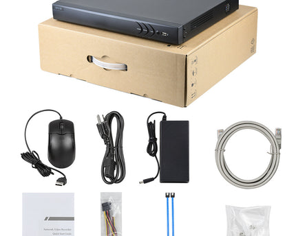 ASE Kit, 1x Dome, 8Mp 4K Ultra HD ColorVu Binnen camera, met NVR en bekabeling