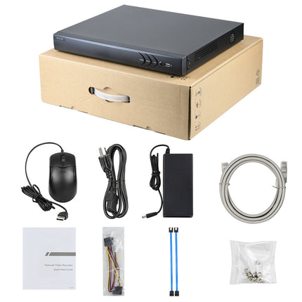 ASE Kit, 2x Dome, 8Mp 4K Ultra HD ColorVu Binnen camera, met NVR en bekabeling