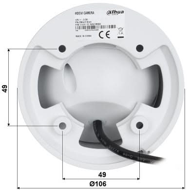 Dahua HAC-HDW2802T-A, 4K Starlight HDCVI IR Eyeball Camera