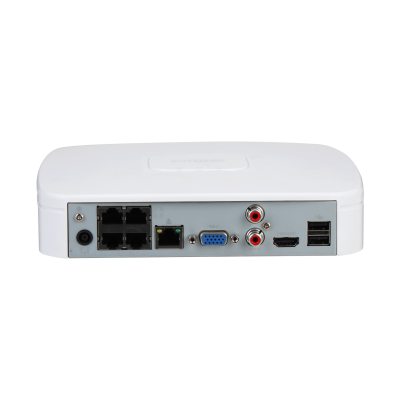 Dahua NVR2104-P-4KS3 Lite Series, 1x LAN 4x PoE Geschikt voor 4 IP camera's