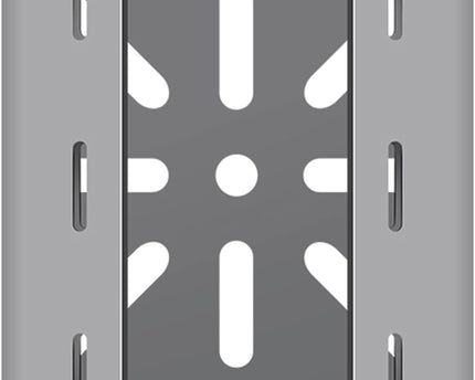 Dahua Universele paalbevestiging voor beveiligingscamera, roestvrijstaal, montagehoekbeugel met 3 lussen buisklemmen