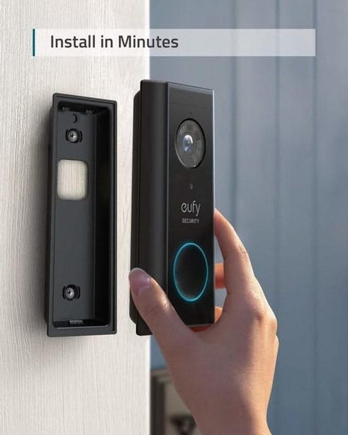 Eufy Videodeurbel Add-on, 2K resolutie, oplaadbare batterij, uitbreiding op Homebase