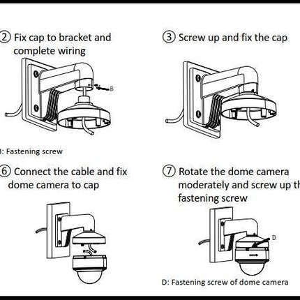 Hikvision DS-1273ZJ-130TRL aluminium wandbeugel