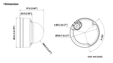 Hikvision DS-2CD2146G2H-I 2.8mm 4 MP DarkFighter AcuSense Dome Camera, PoE
