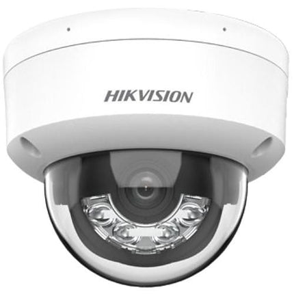 Hikvision DS-2CD2183G2-LIS2U, 8MP 4K Dome Camera, AcuSense, Smart Hybrid Light, PoE en 2x Microfoon