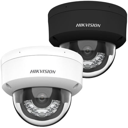 Hikvision DS-2CD2183G2-LIS2U, 8MP 4K Dome Camera, AcuSense, Smart Hybrid Light, PoE en 2x Microfoon