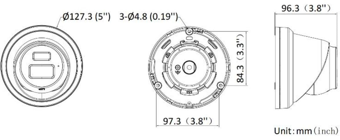 Hikvision DS-2CD2343G2-LI2U Zwart, 4MP Turret, Smart Hybrid Light, AcuSense, PoE, Micro SD slot, Microfoon