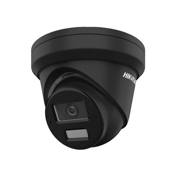 Hikvision DS-2CD2343G2-LI2U Zwart, 4MP Turret, Smart Hybrid Light, AcuSense, PoE, Micro SD slot, Microfoon