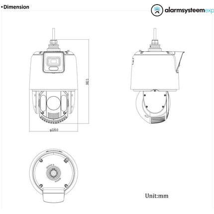 Hikvision DS-2SE7C425MW-AEB, 4MP Dual PTZ 25X zoom
