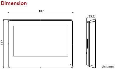 Hikvision DS-KH9310-WTE1 (B) Android Indoor Station PoE 7" Inch