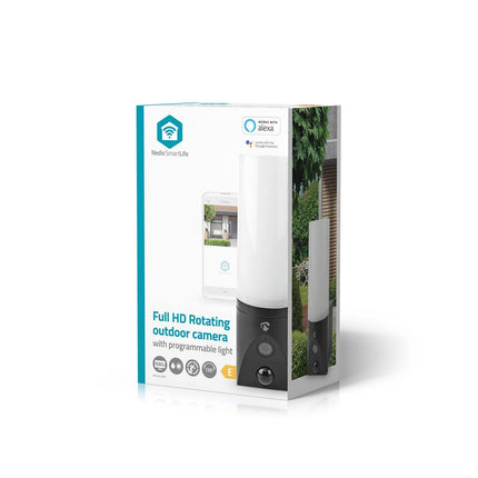 Nedis 2Mp SmartLife WiFi Camera (draaibaar) voor buiten met geïntegreerde Led Lamp
