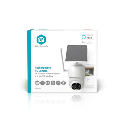 Nedis SmartLife 4G PTZ Camera voor buiten met zonnepaneel en batterij