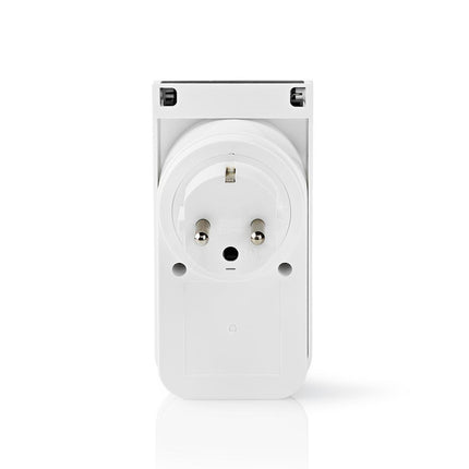Nedis Wi-Fi Smart Stekker voor Buiten | Spatwaterbestendig | IP44 | Verbruiksmonitor | Schuko Type F | 16 A