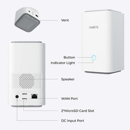 Reolink Home Hub1, draadloze beveiligingshub met Multi-Device Management