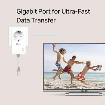 TP-Link Powerline Adapter 1000 Mbps set met contactdoos