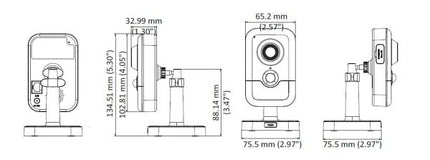White Label DS-2CD2443G2-IW-2.8mm cubecamera 4 mp, IR en microfoon, WiFi, micro SD slot, White label
